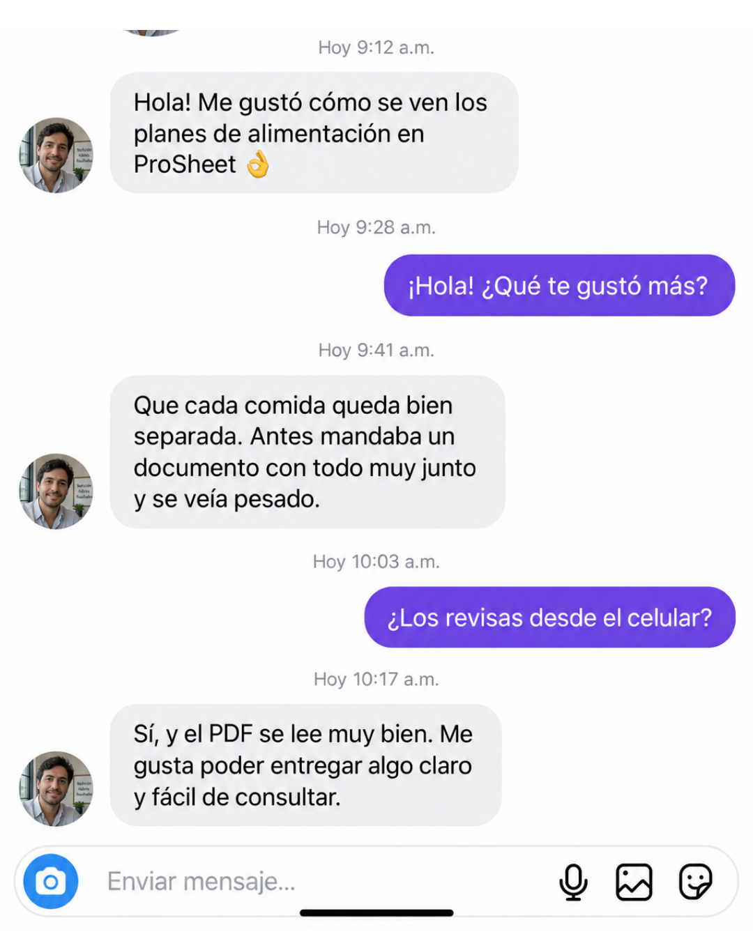 Comentarios de profesionales sobre crear fichas y personalizarlas con su logo